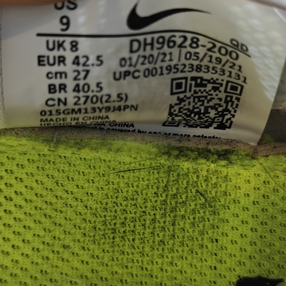 Nike Air Zoom-Type Crater Cream Peach  Athletic Sneakers Men\'s Shoe Size 9